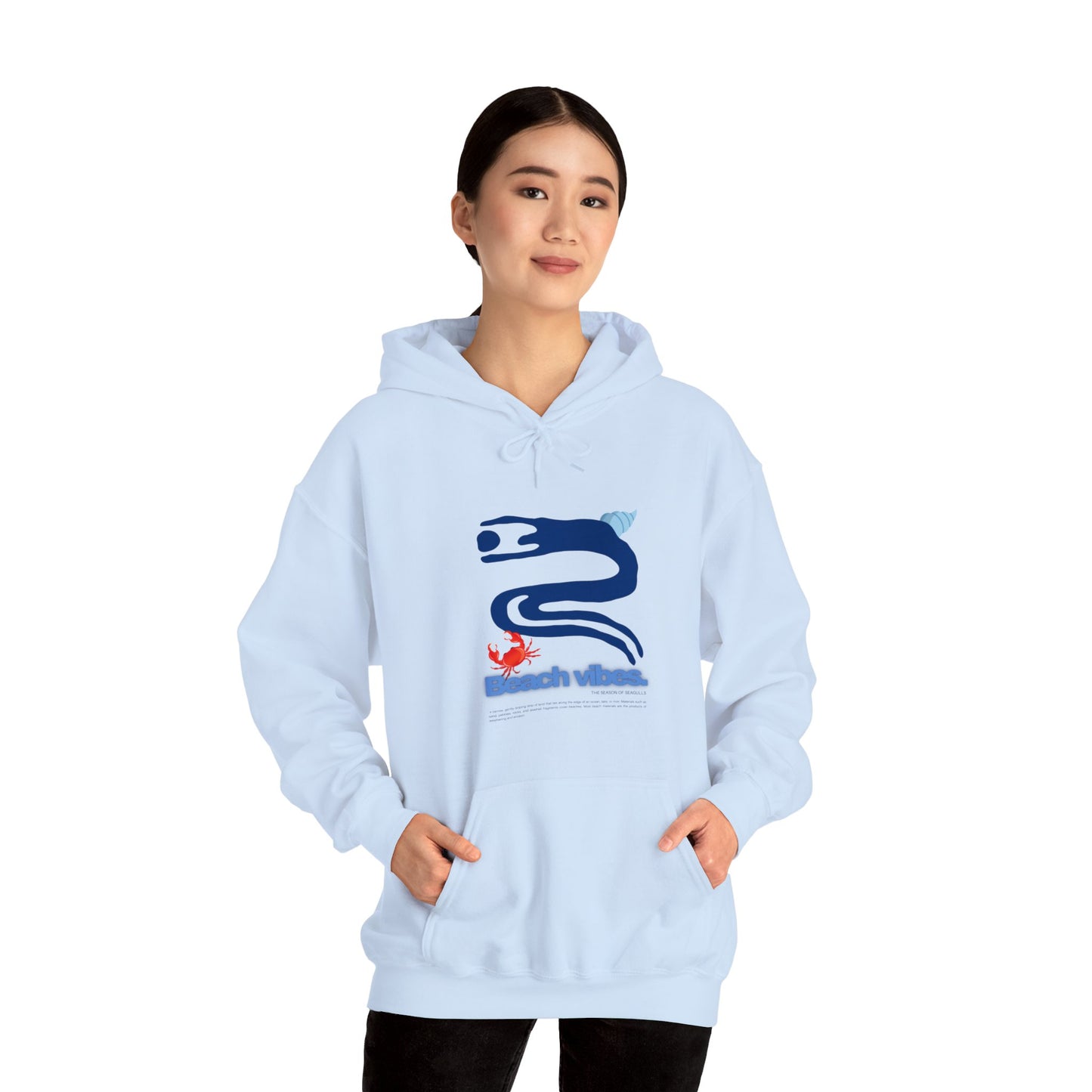 Adult Beach Vibes Unisex Hooded Sweatshirt