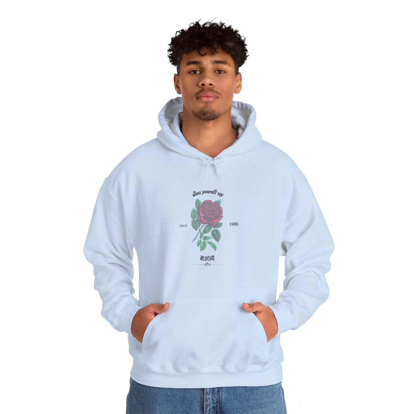 Adult Rose Unisex  Hooded Sweatshirt