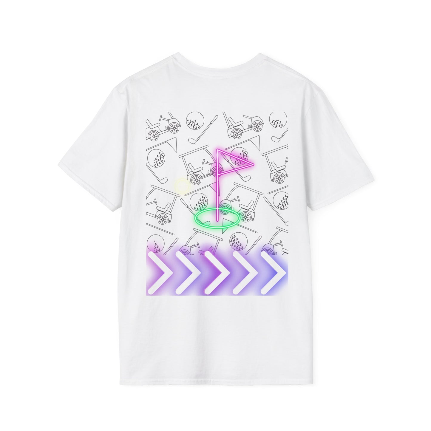 Adult Neon Golf Unisex Softstyle T-Shirt