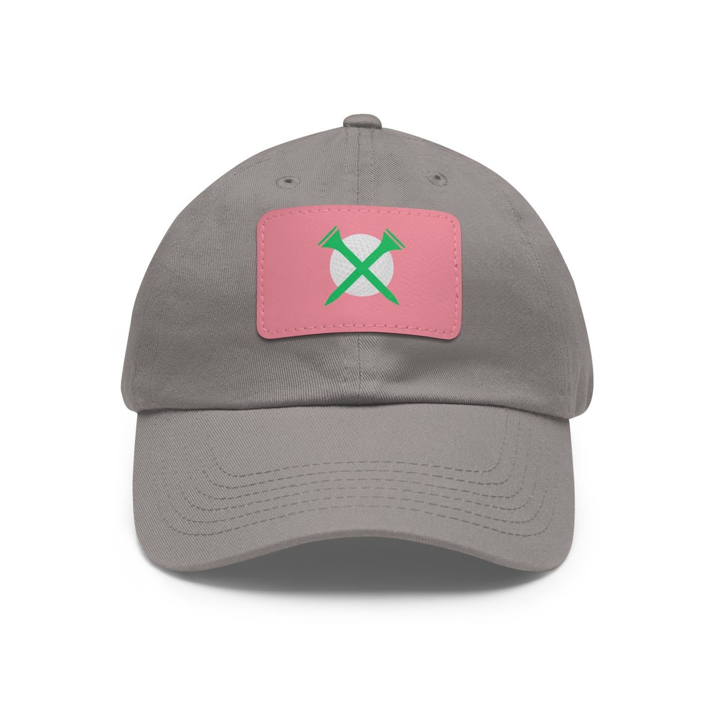 Golf Hat with Leather Patch