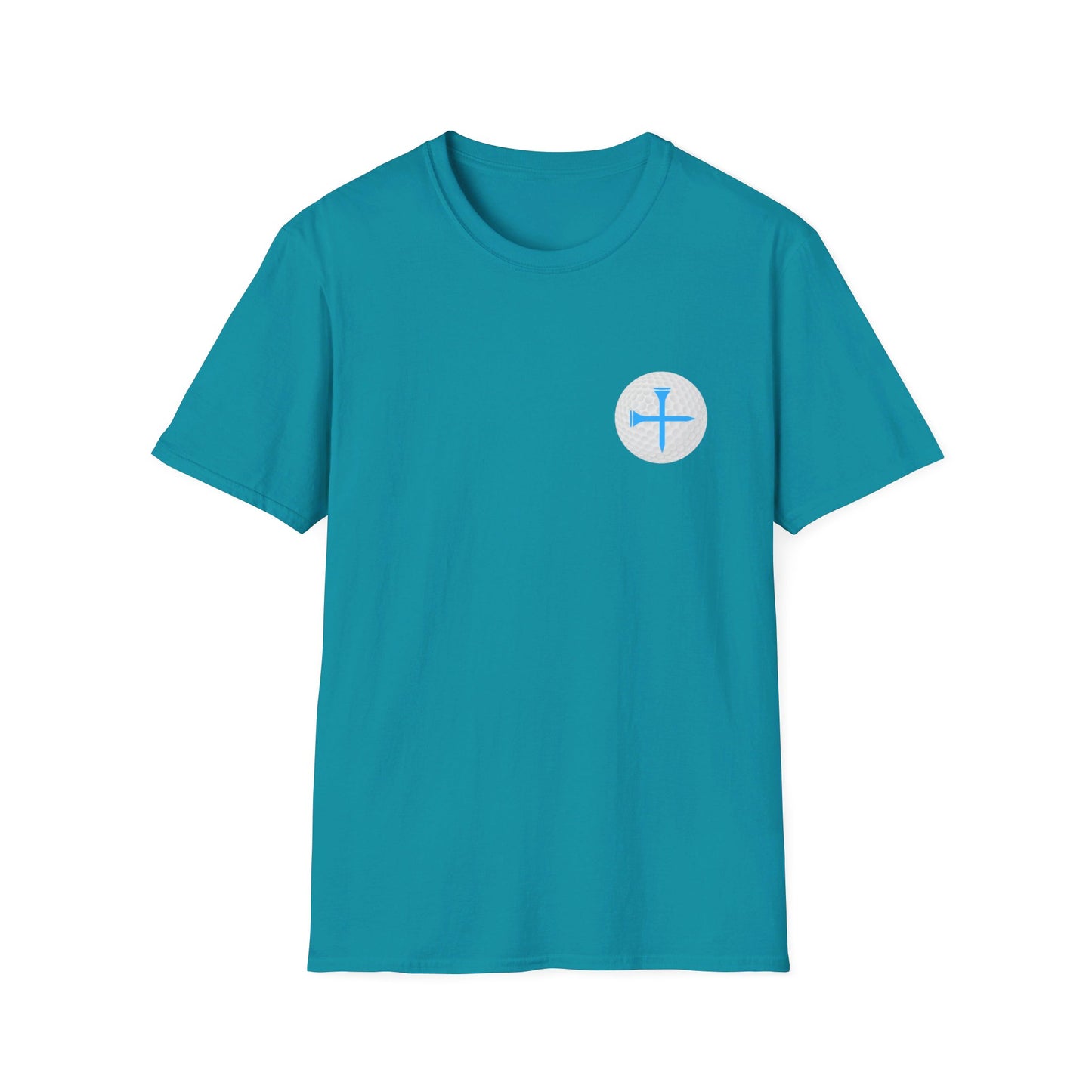 Adult Golf With Jesus Unisex Softstyle T-Shirt