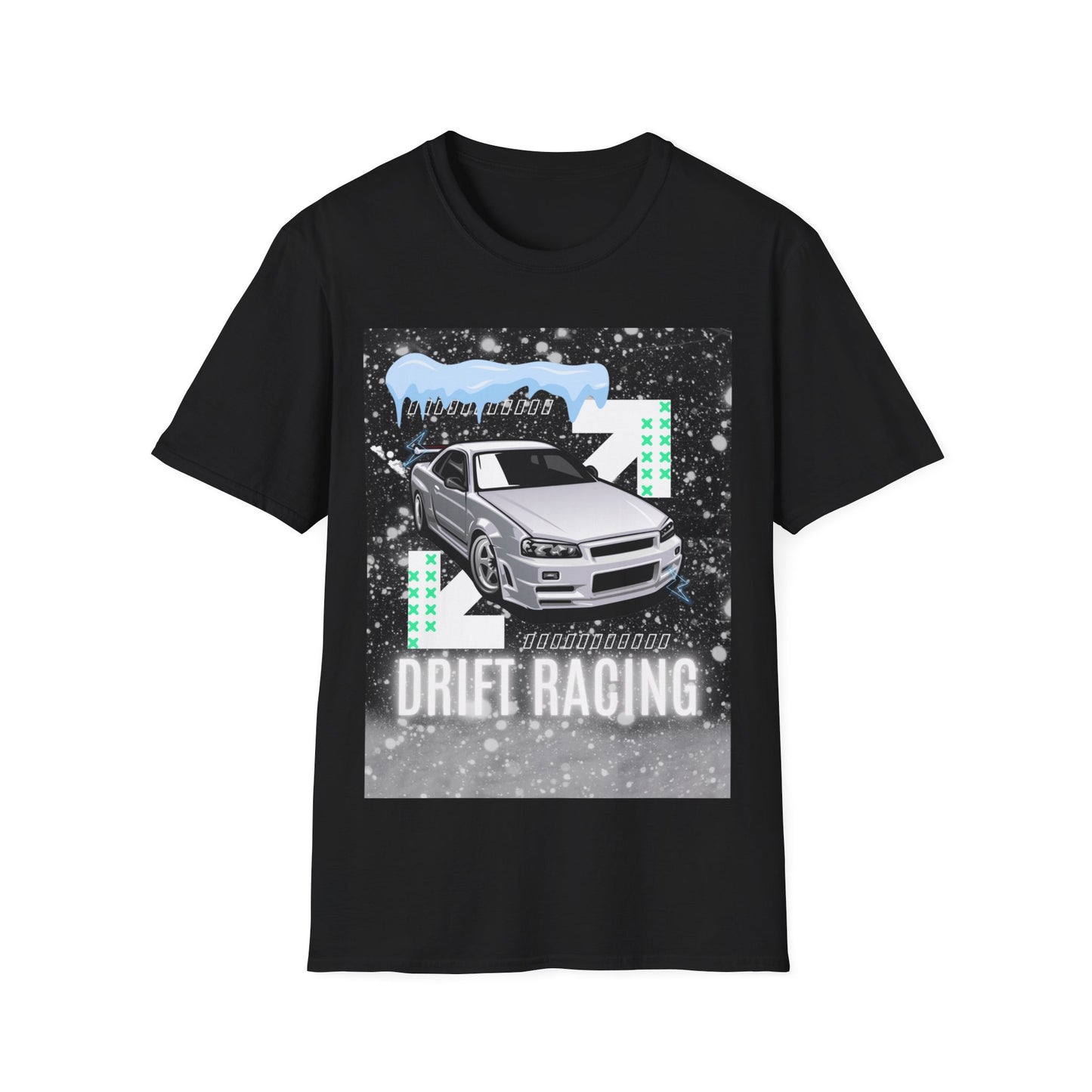 Adult Drift Racing Unisex Softstyle T-Shirt