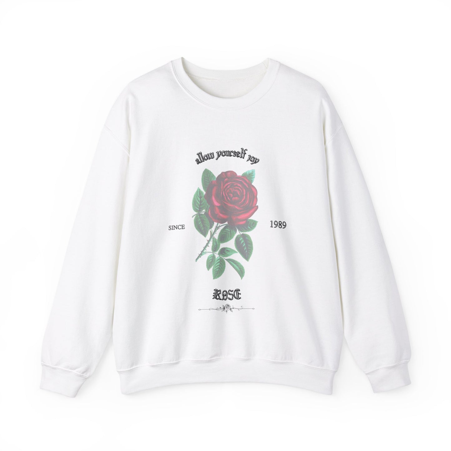 Adult Rose Unisex Crewneck Sweatshirt