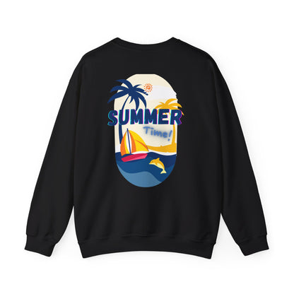 Adult Summer Time Unisex Crewneck Sweatshirt