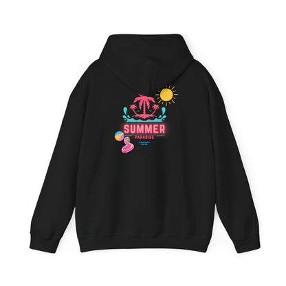 Adult Summer Paridise Unisex Hooded Sweatshirt