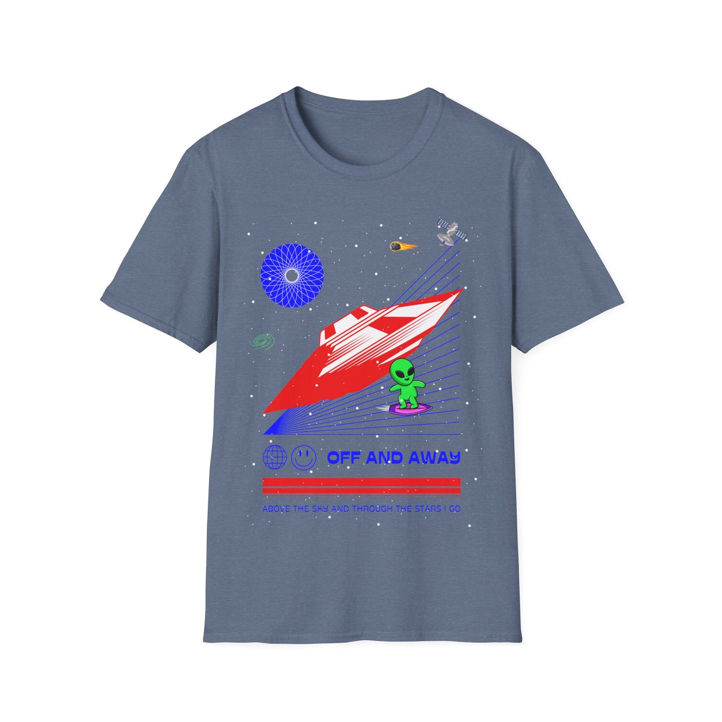 Adult Space Alien Unisex Softstyle T-Shirt