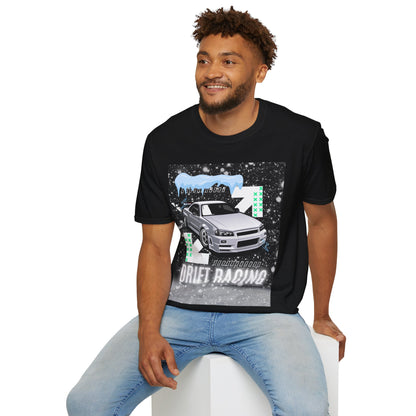 Adult Drift Racing Unisex Softstyle T-Shirt