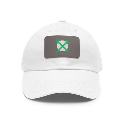 Golf Hat with Leather Patch