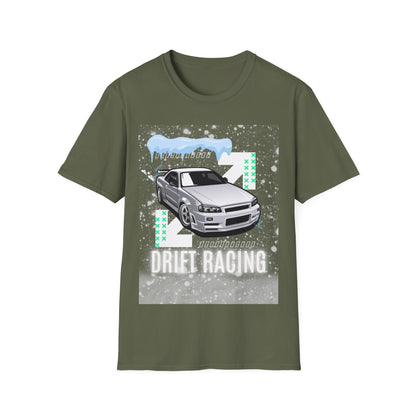 Adult Drift Racing Unisex Softstyle T-Shirt