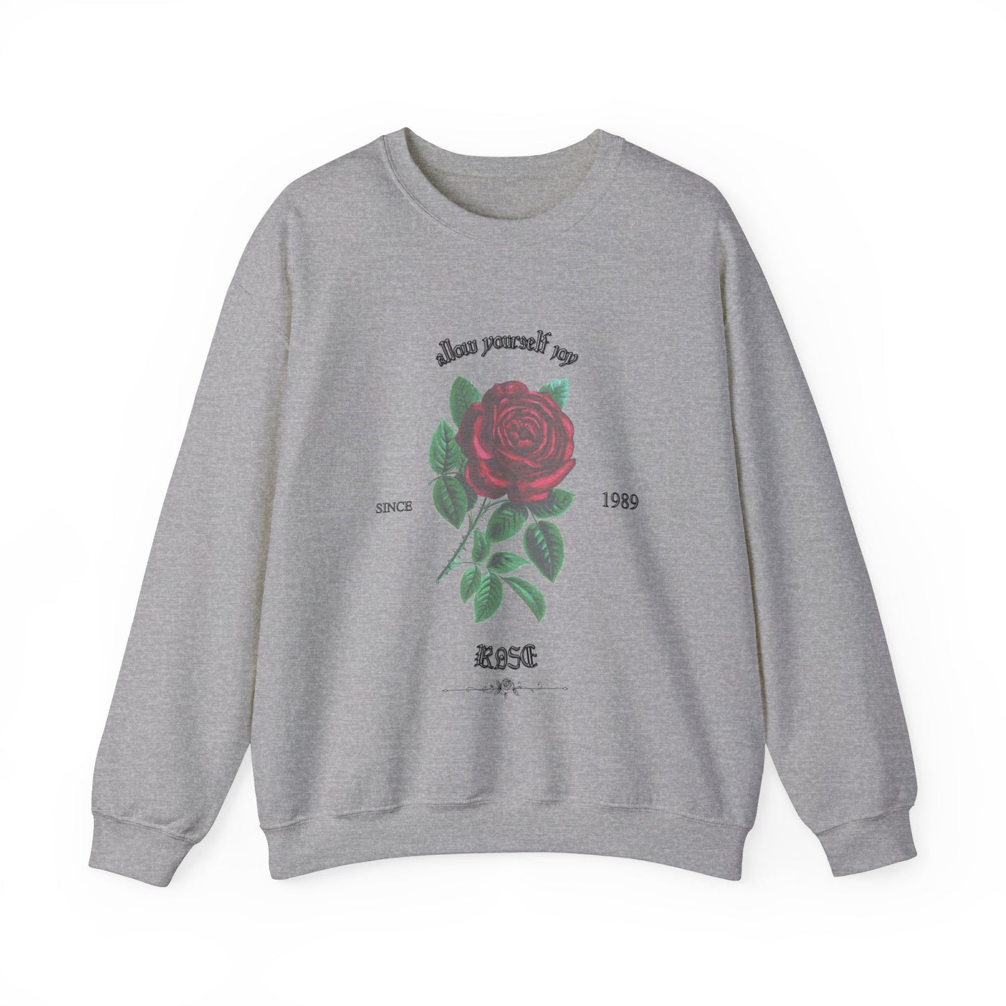 Adult Rose Unisex Crewneck Sweatshirt