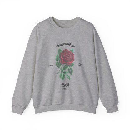 Adult Rose Unisex Crewneck Sweatshirt