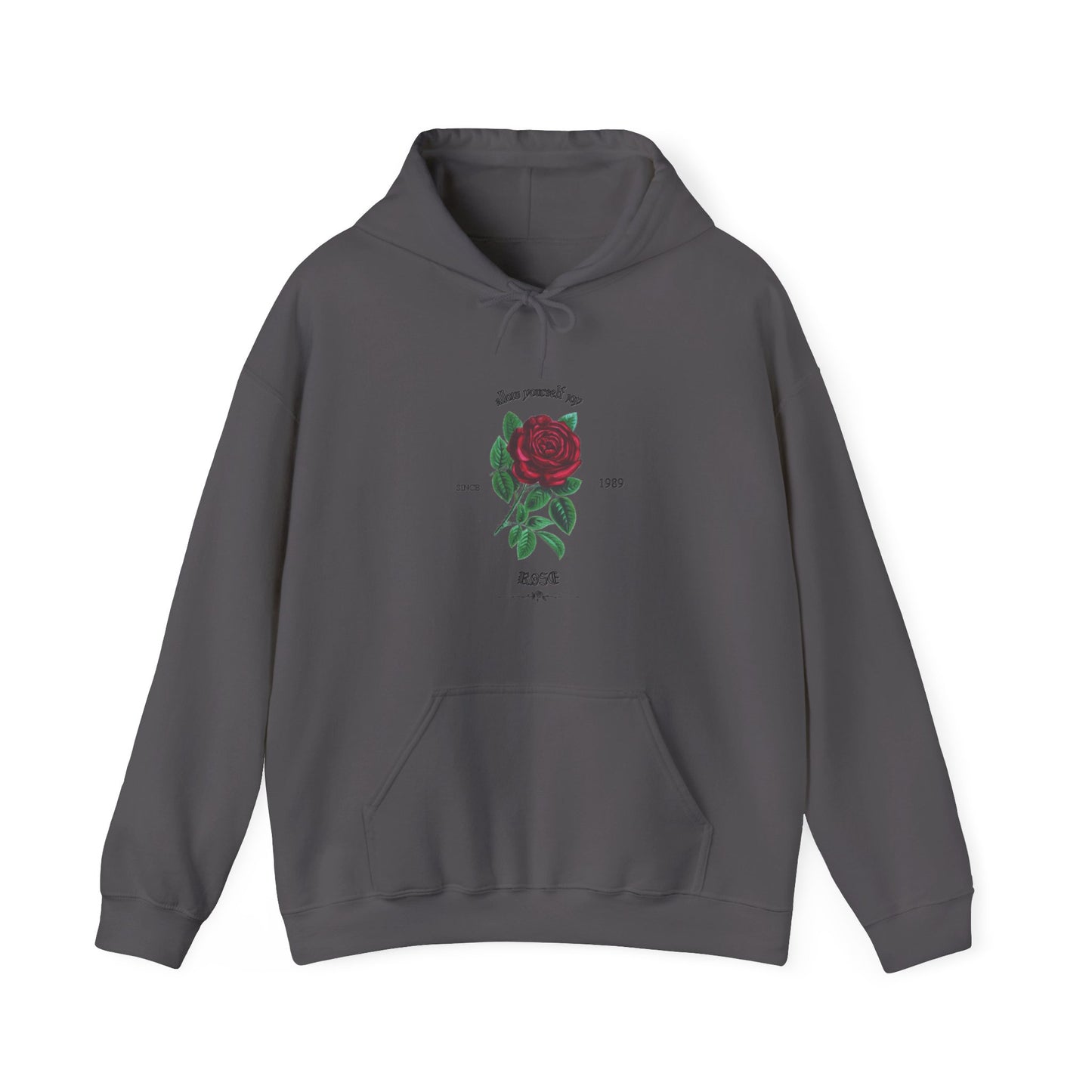 Adult Rose Unisex  Hooded Sweatshirt