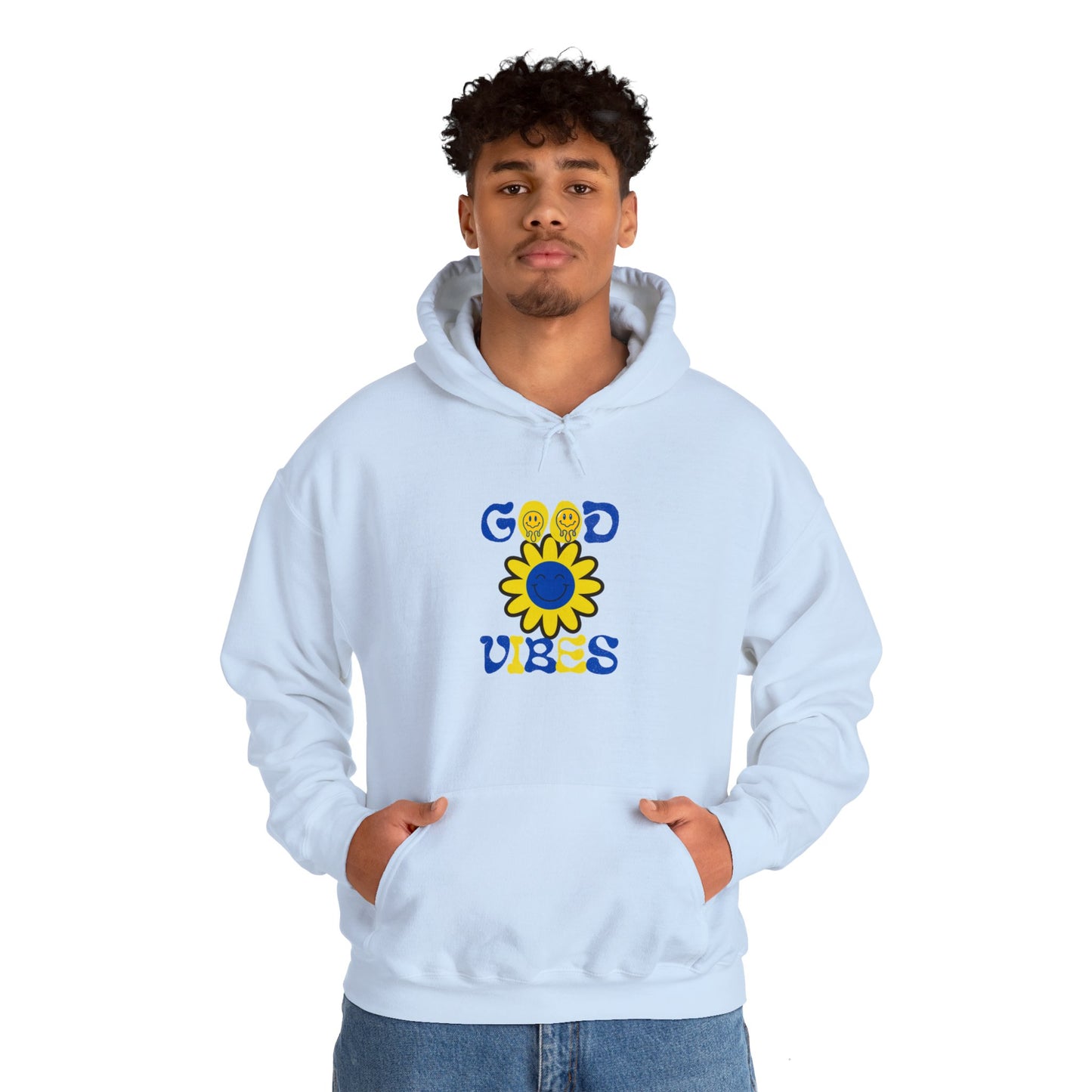 Adult Good Vibes Unisex Hooded Sweatshirt