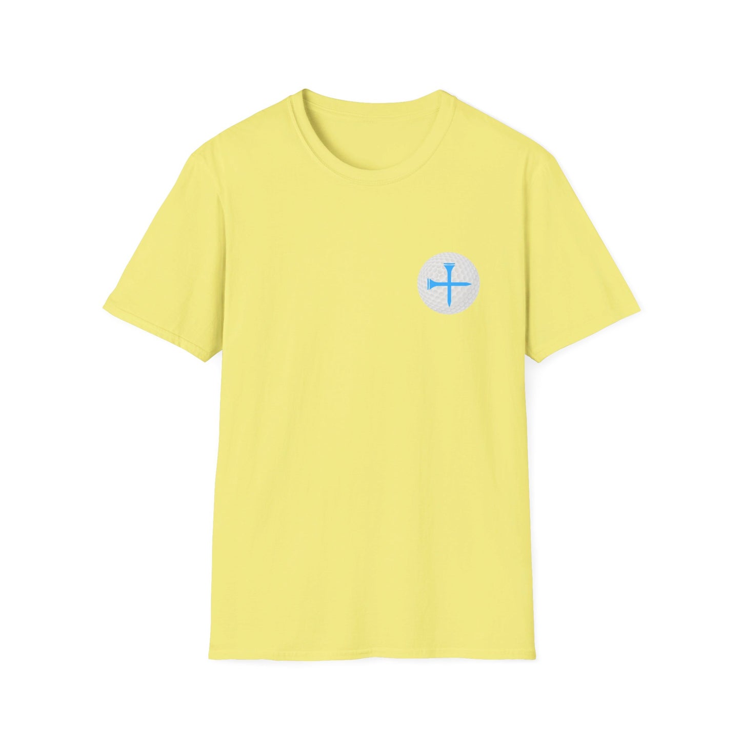 Adult Golf With Jesus Unisex Softstyle T-Shirt