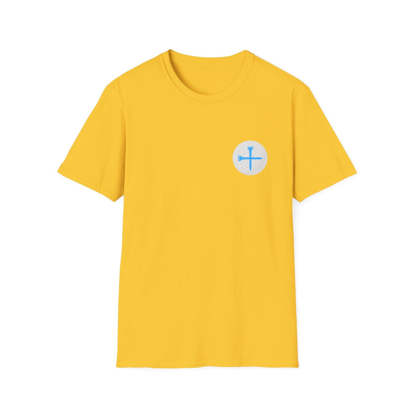 Adult Golf With Jesus Unisex Softstyle T-Shirt