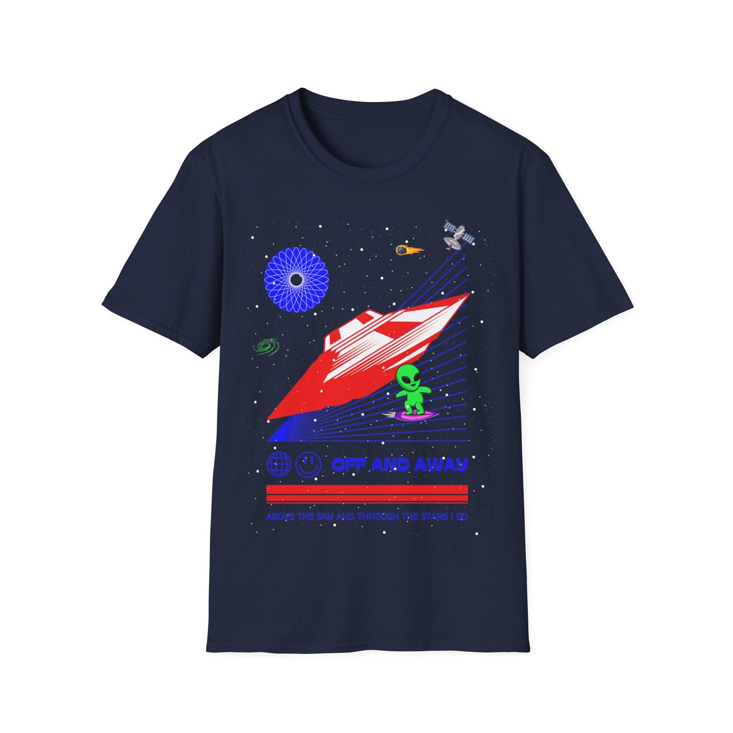 Adult Space Alien Unisex Softstyle T-Shirt