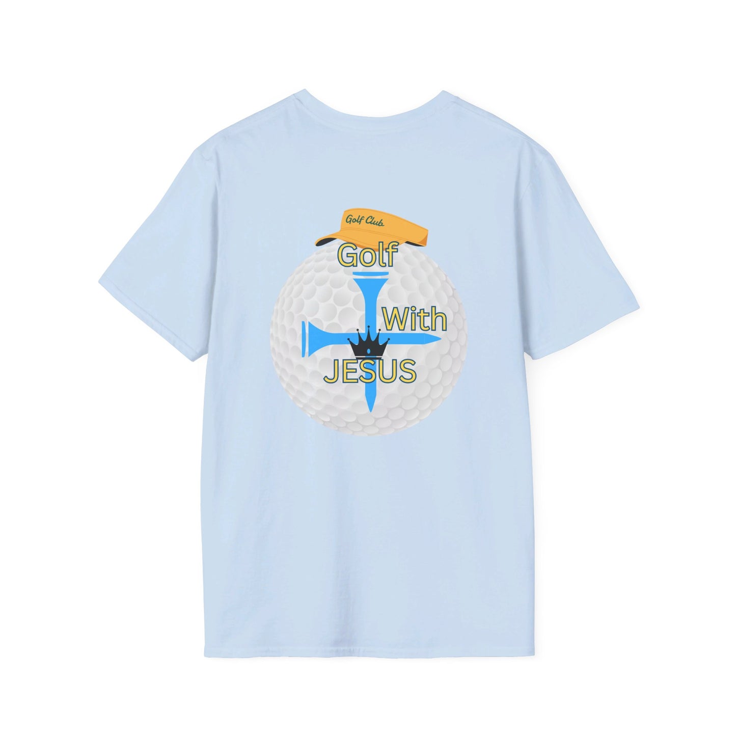 Adult Golf With Jesus Unisex Softstyle T-Shirt