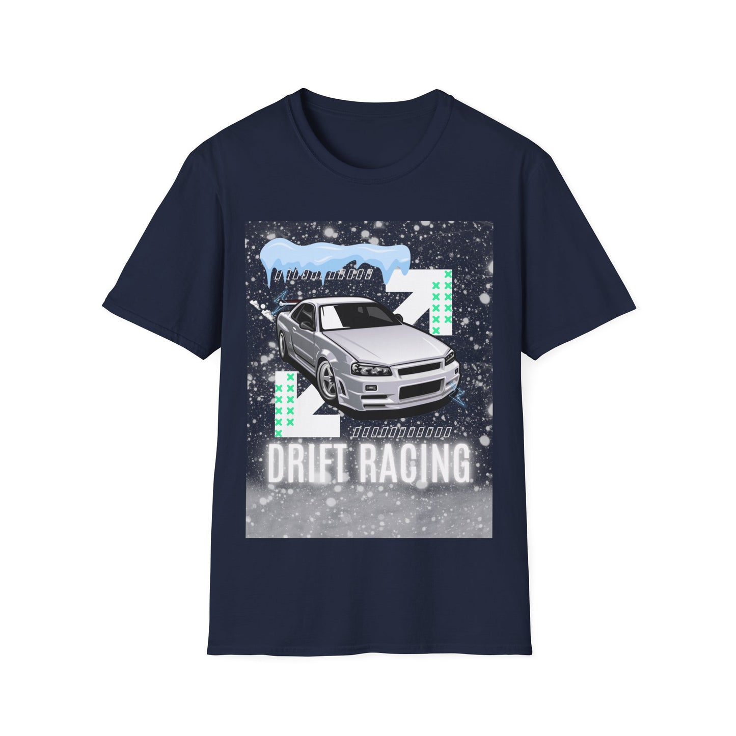 Adult Drift Racing Unisex Softstyle T-Shirt