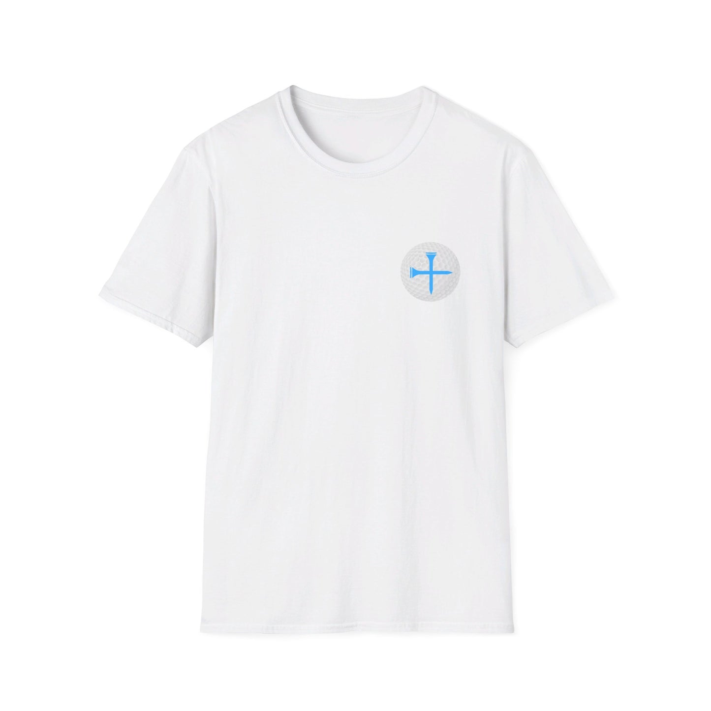 Adult Golf With Jesus Unisex Softstyle T-Shirt