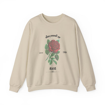 Adult Rose Unisex Crewneck Sweatshirt