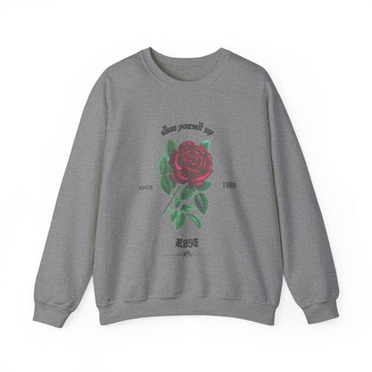 Adult Rose Unisex Crewneck Sweatshirt