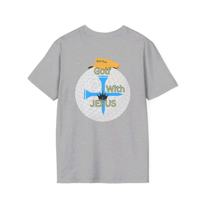 Adult Golf With Jesus Unisex Softstyle T-Shirt