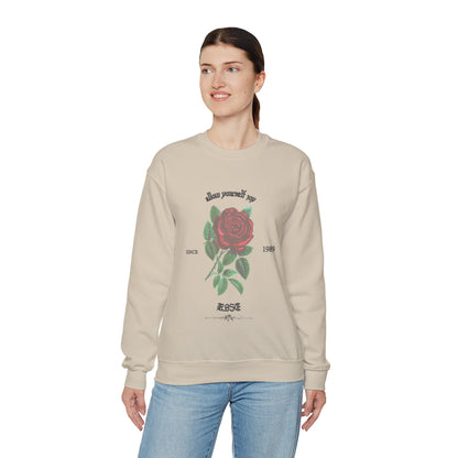 Adult Rose Unisex Crewneck Sweatshirt